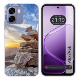 Funda Silicona para Oppo A6x / A6k diseño Sunset Dibujos