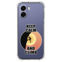 Funda Silicona Antigolpes para Oppo A6x / A6k diseño Hombre Escalada Dibujos
