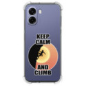 Funda Silicona Antigolpes para Oppo A6x / A6k diseño Mujer Escalada Dibujos