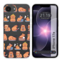 Funda Silicona Transparente para iPhone 17e diseño Capibara 01 Dibujos