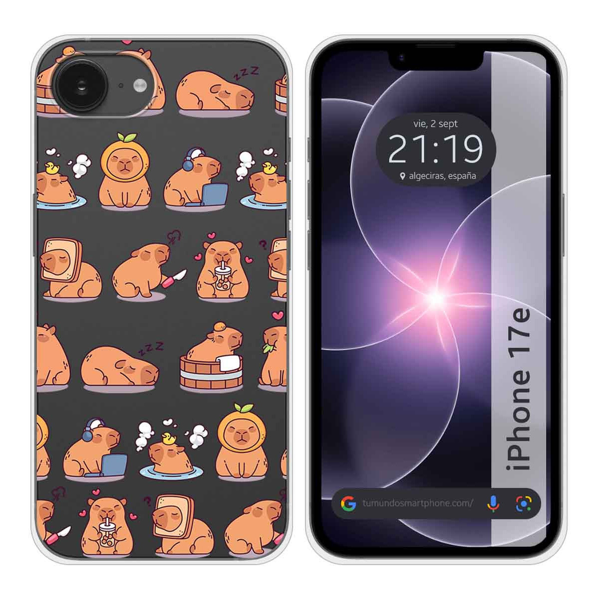 Funda Silicona Transparente para iPhone 17e...