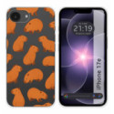 Funda Silicona Transparente para iPhone 17e diseño Capibara 02 Dibujos