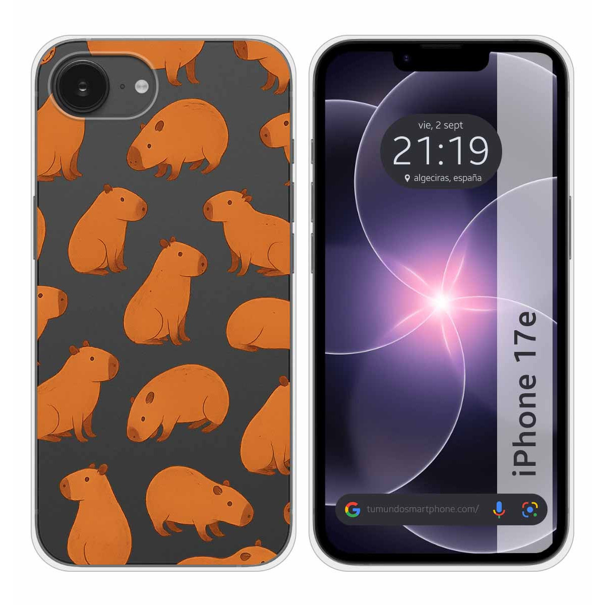 Funda Silicona Transparente para iPhone 17e...