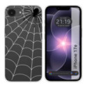 Funda Silicona Transparente para iPhone 17e diseño Araña Dibujos