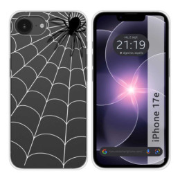 Funda Silicona Transparente para iPhone 17e diseño Araña...
