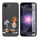 Funda Silicona Transparente para iPhone 17e diseño Avestruz Dibujos