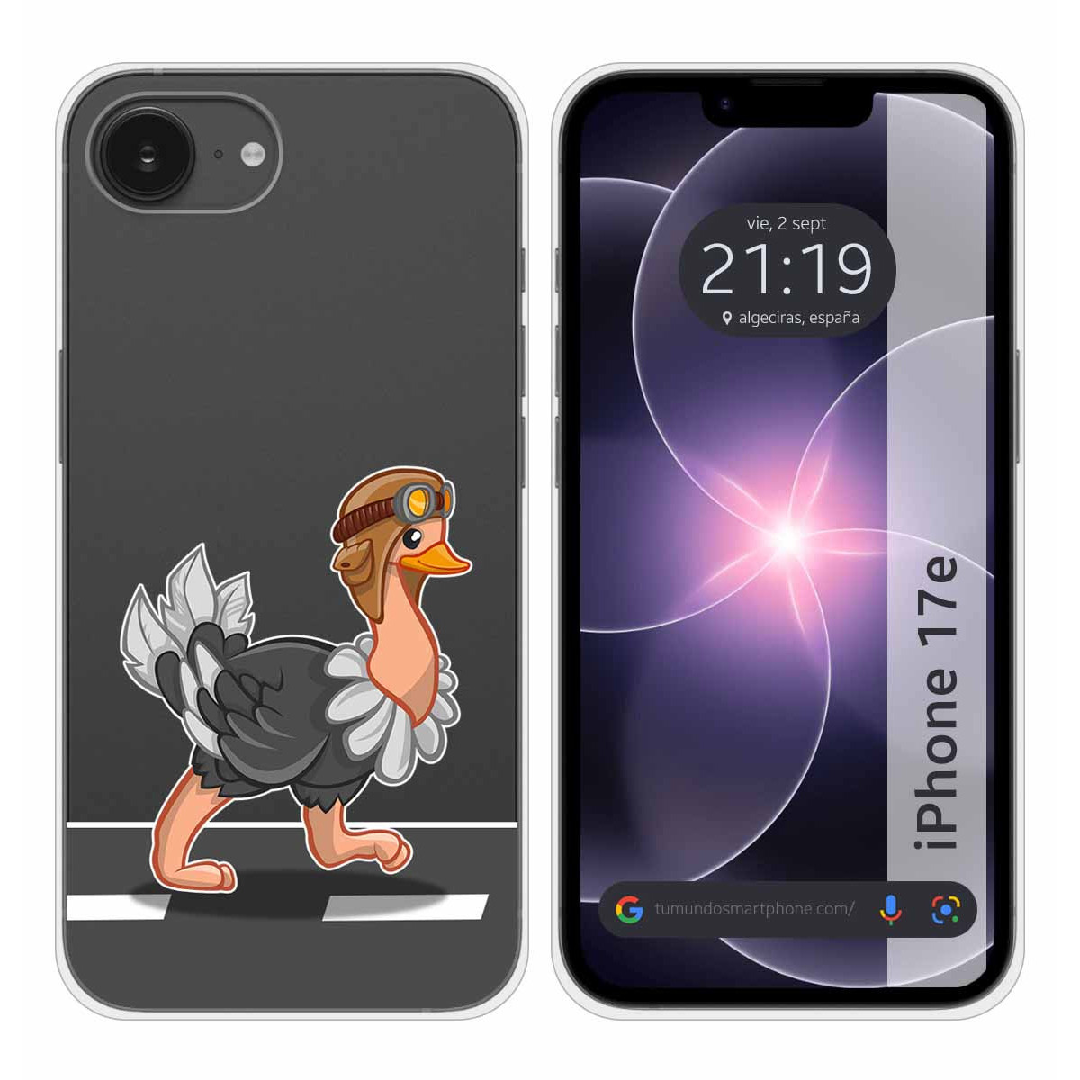 Funda Silicona Transparente para iPhone 17e...