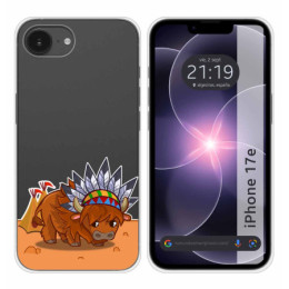 Funda Silicona Transparente para iPhone 17e diseño Bufalo...