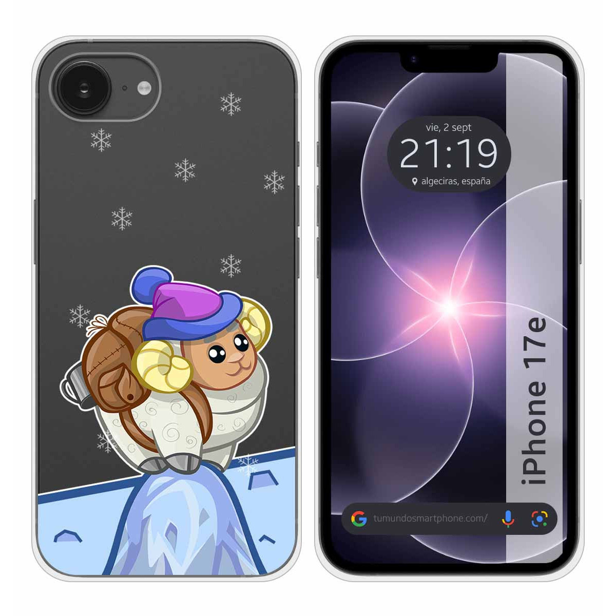 Funda Silicona Transparente para iPhone 17e...