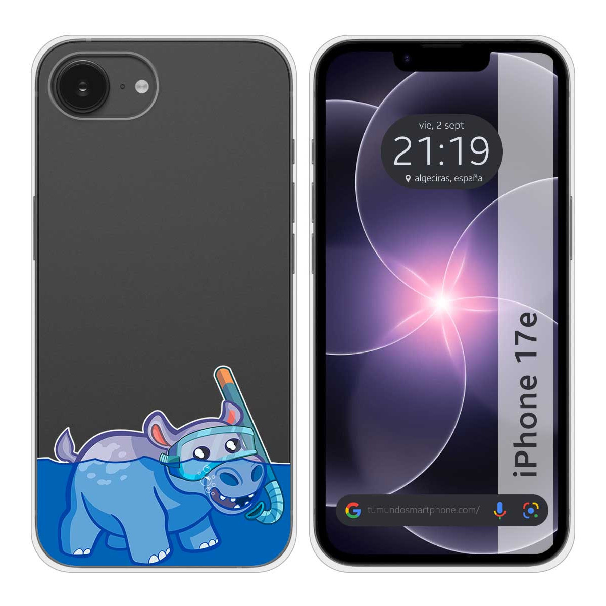 Funda Silicona Transparente para iPhone 17e...