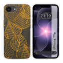 Funda Silicona Transparente para iPhone 17e diseño Hojas Dibujos
