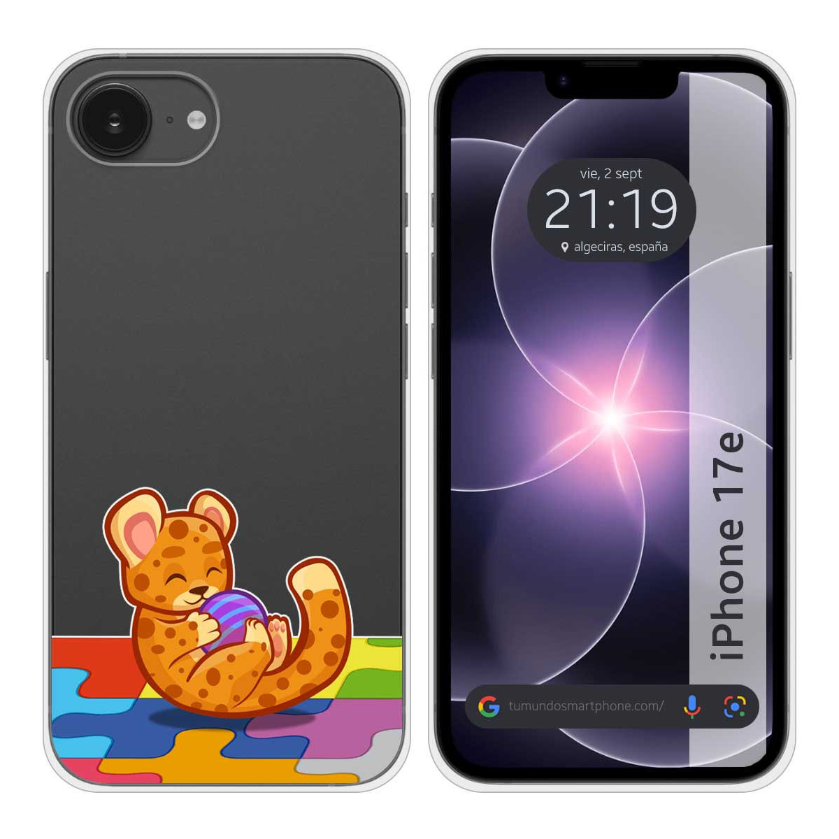 Funda Silicona Transparente para iPhone 17e...