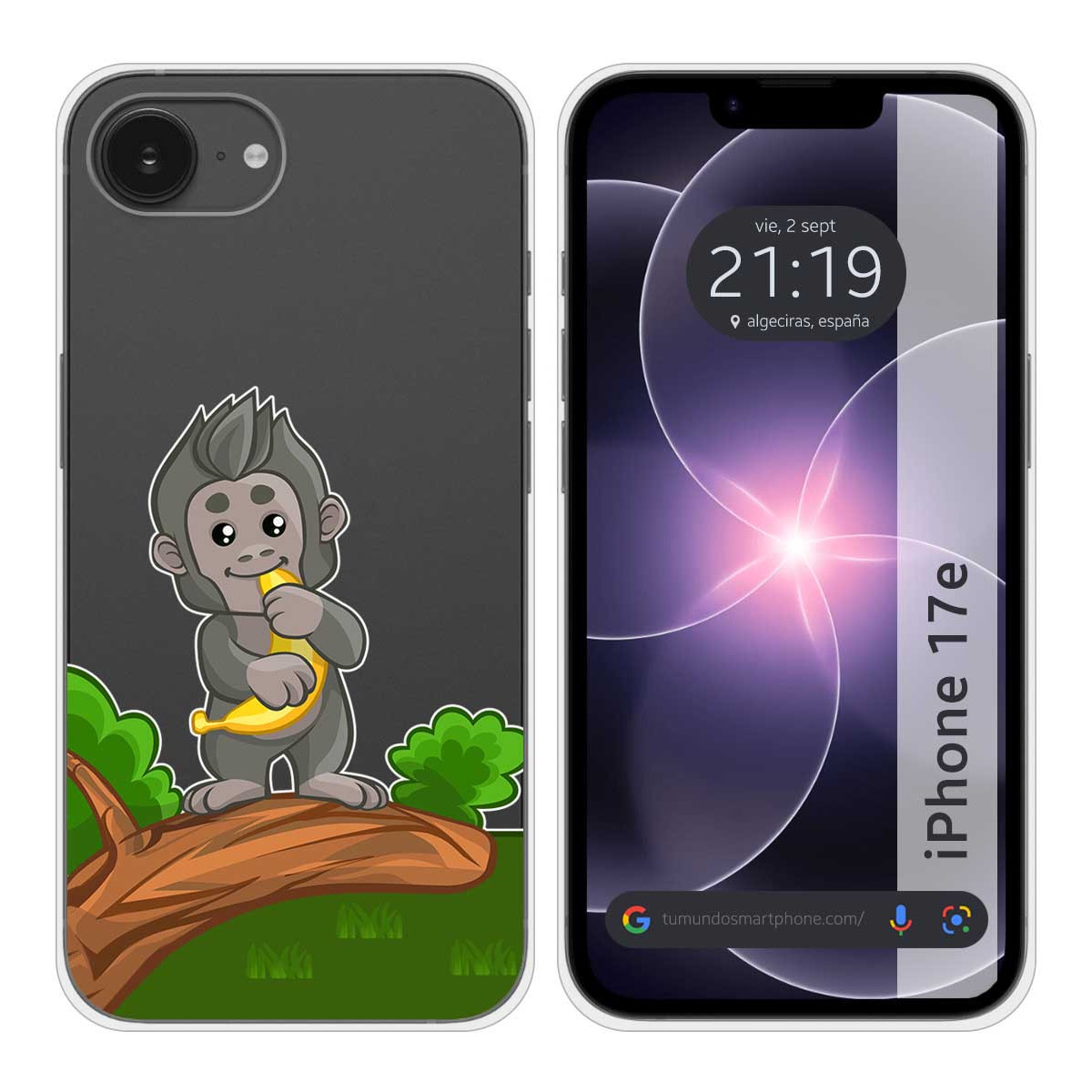 Funda Silicona Transparente para iPhone 17e...