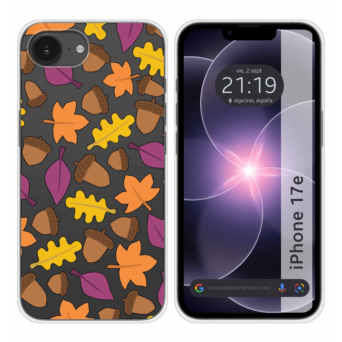 Funda Silicona Transparente para iPhone 17e...