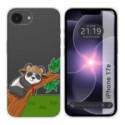 Funda Silicona Transparente para iPhone 17e diseño Panda Dibujos