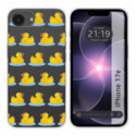 Funda Silicona Transparente para iPhone 17e diseño Pato Dibujos
