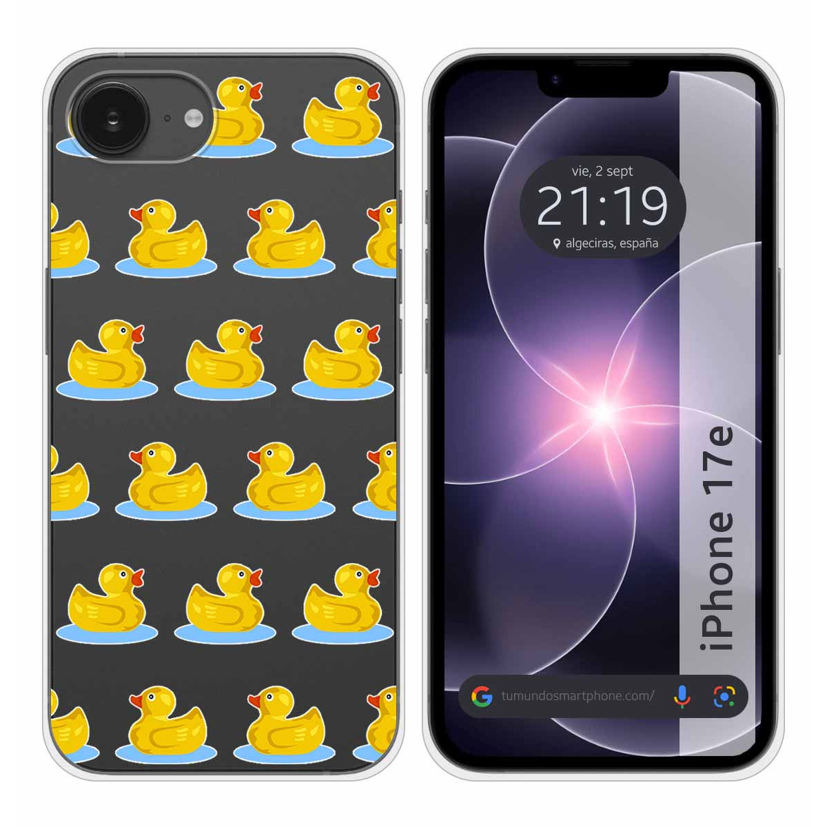 Funda Silicona Transparente para iPhone 17e...