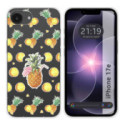 Funda Silicona Transparente para iPhone 17e diseño Piña Dibujos