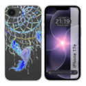 Funda Silicona Transparente para iPhone 17e diseño Plumas Dibujos