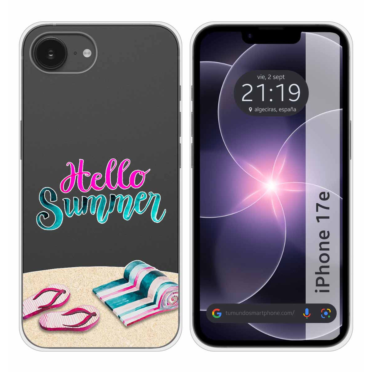 Funda Silicona Transparente para iPhone 17e...