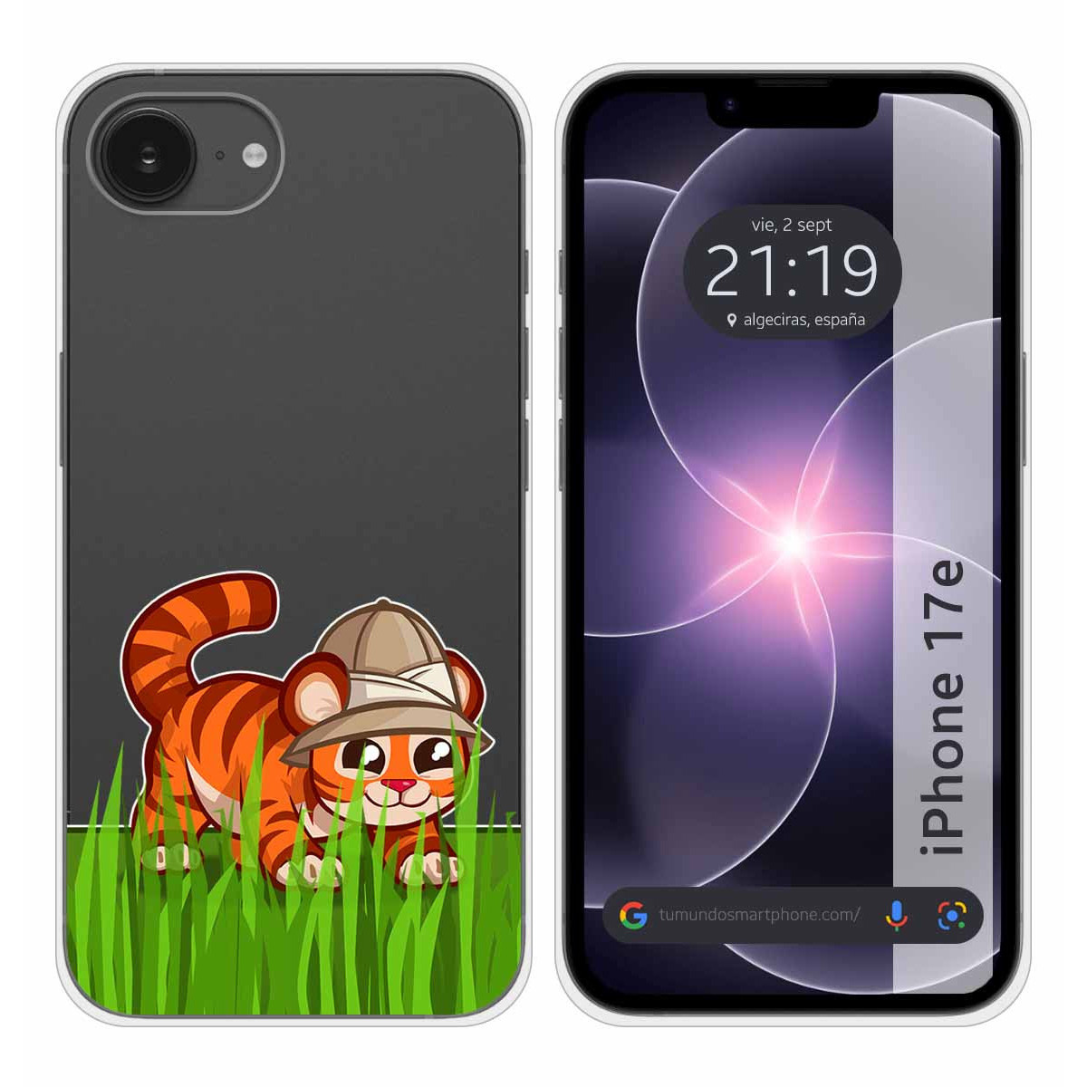 Funda Silicona Transparente para iPhone 17e...