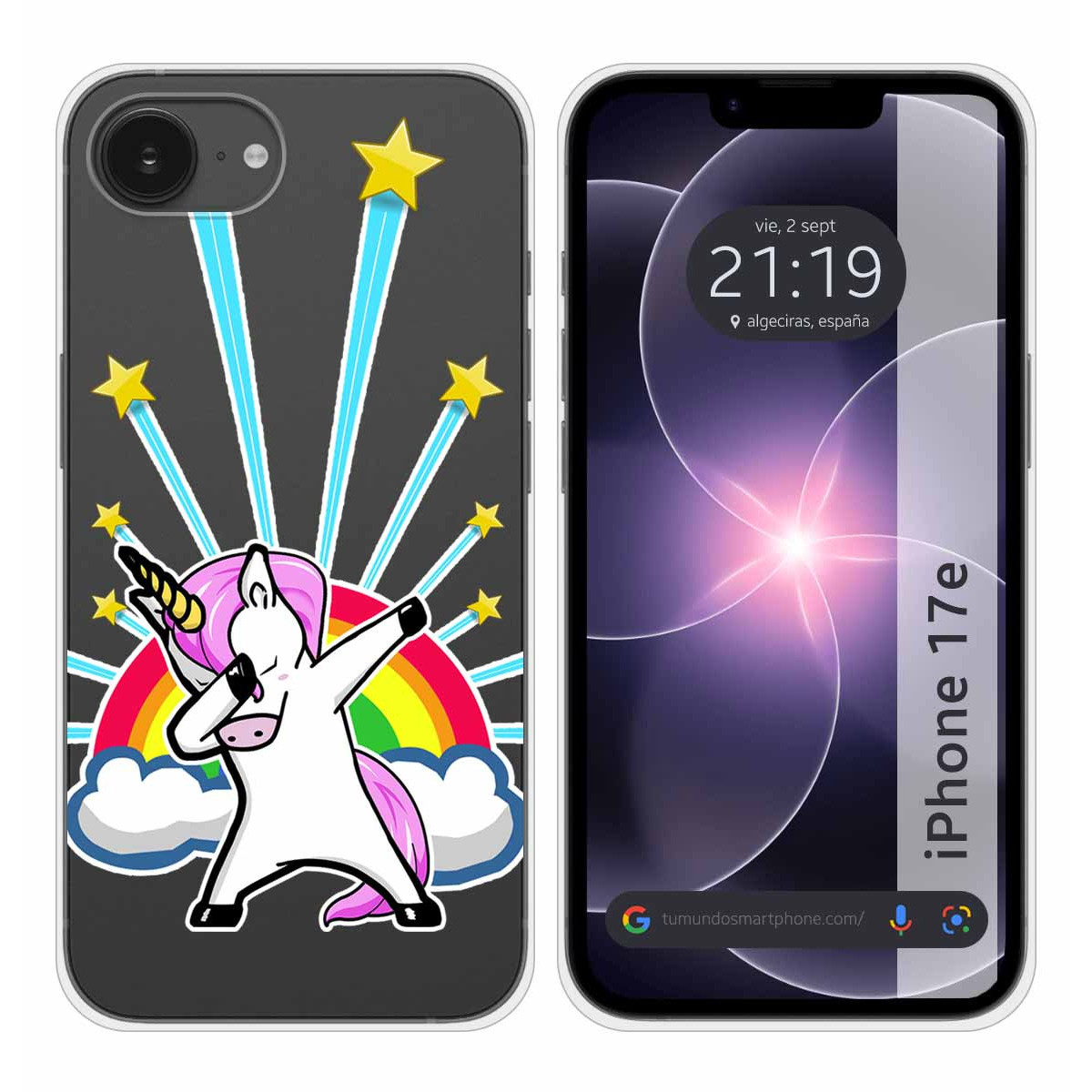 Funda Silicona Transparente para iPhone 17e...