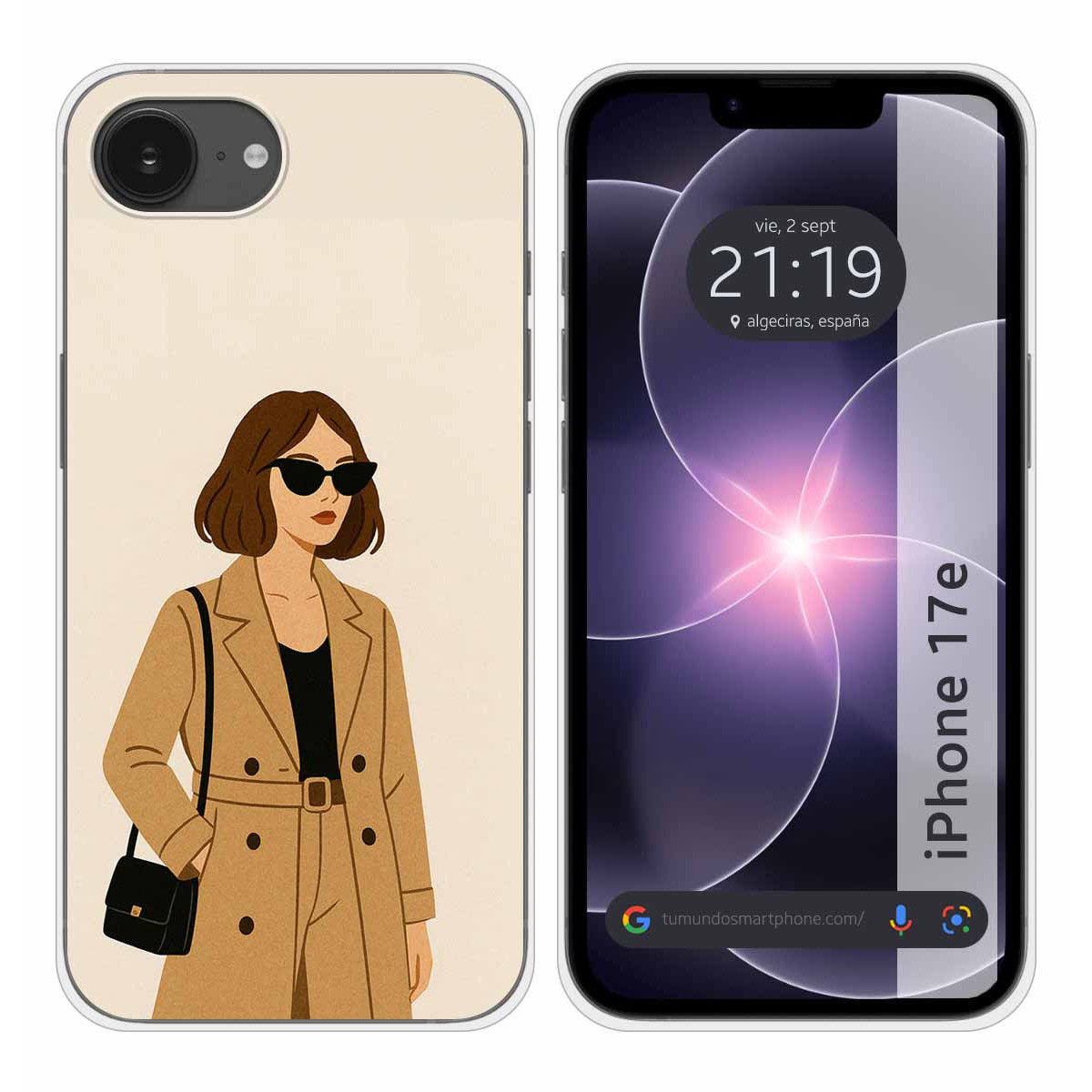Funda Silicona para iPhone 17e diseño Mujer 01...