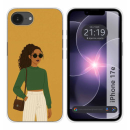 Funda Silicona para iPhone 17e diseño Mujer 02 Dibujos