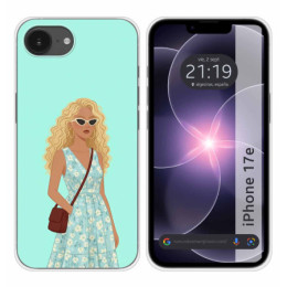 Funda Silicona para iPhone 17e diseño Mujer 07 Dibujos