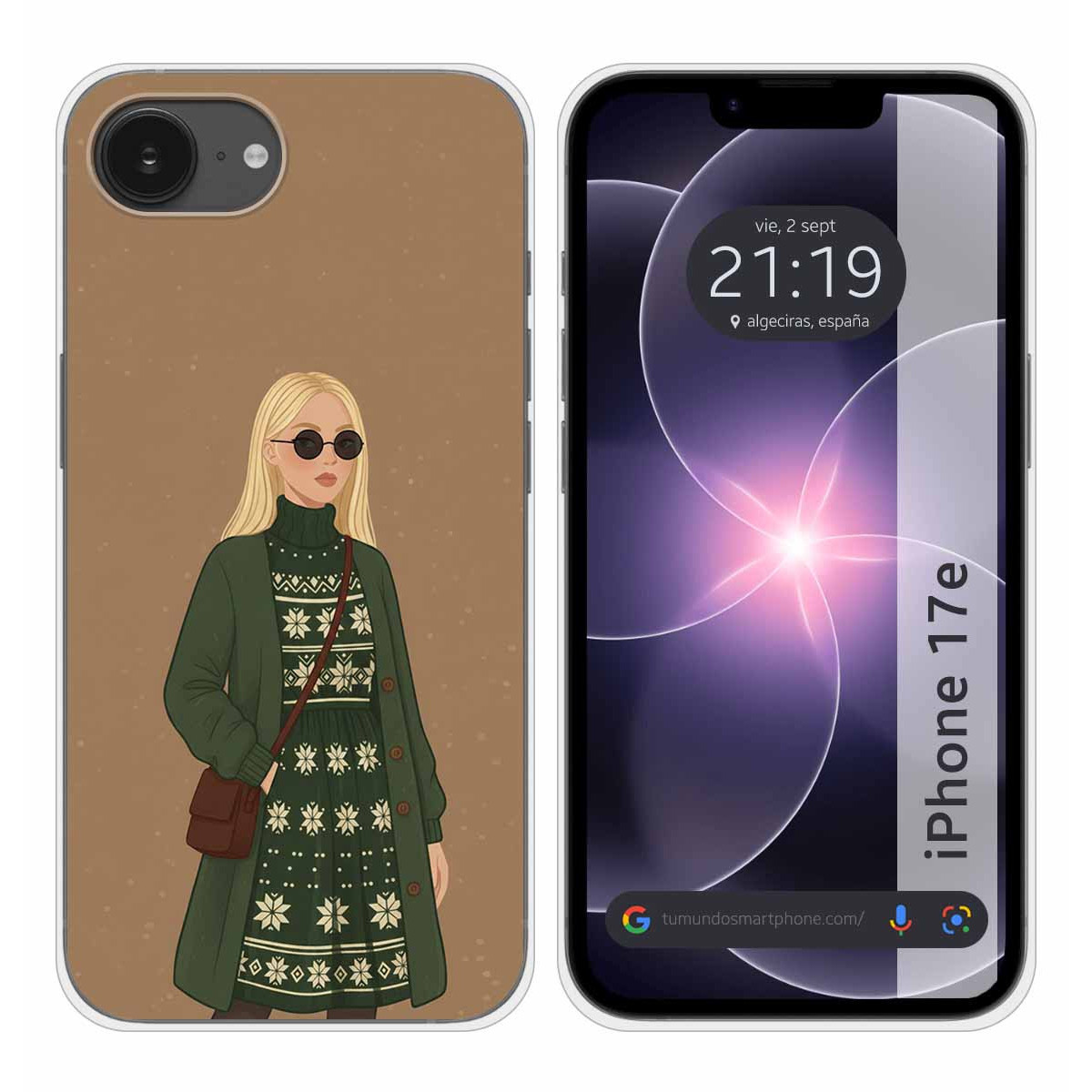 Funda Silicona para iPhone 17e diseño Mujer 08...