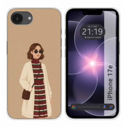 Funda Silicona para iPhone 17e diseño Mujer 09 Dibujos