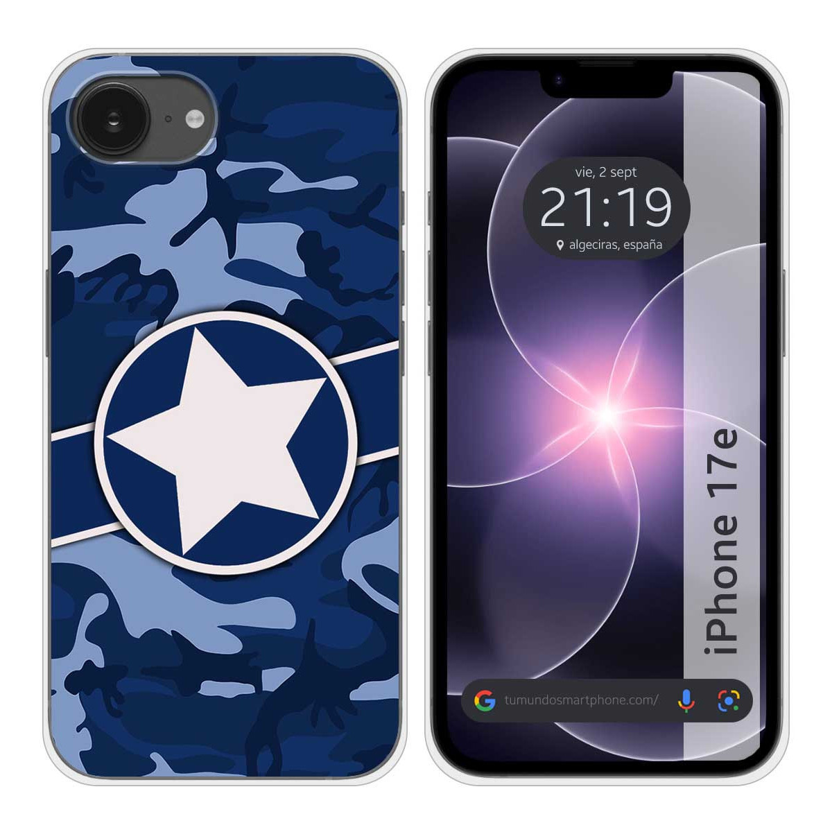Funda Silicona para iPhone 17e diseño Camuflaje...