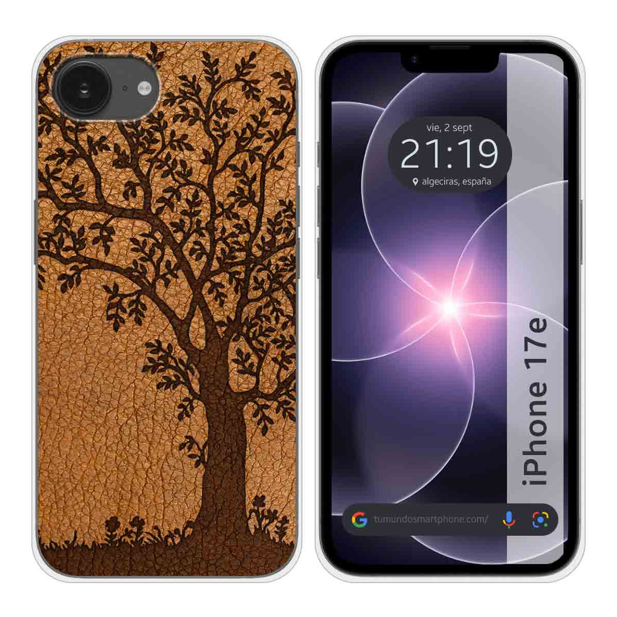Funda Silicona para iPhone 17e diseño Cuero 03...