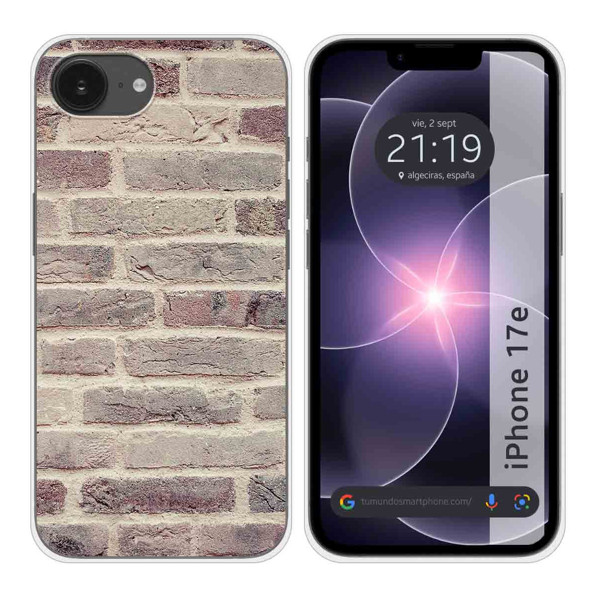 Funda Silicona para iPhone 17e diseño Ladrillo...
