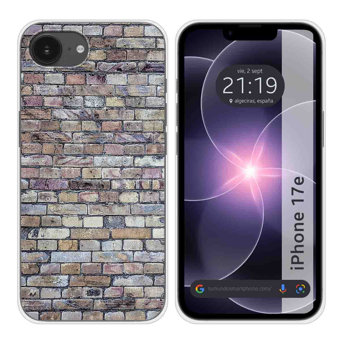 Funda Silicona para iPhone 17e diseño Ladrillo...