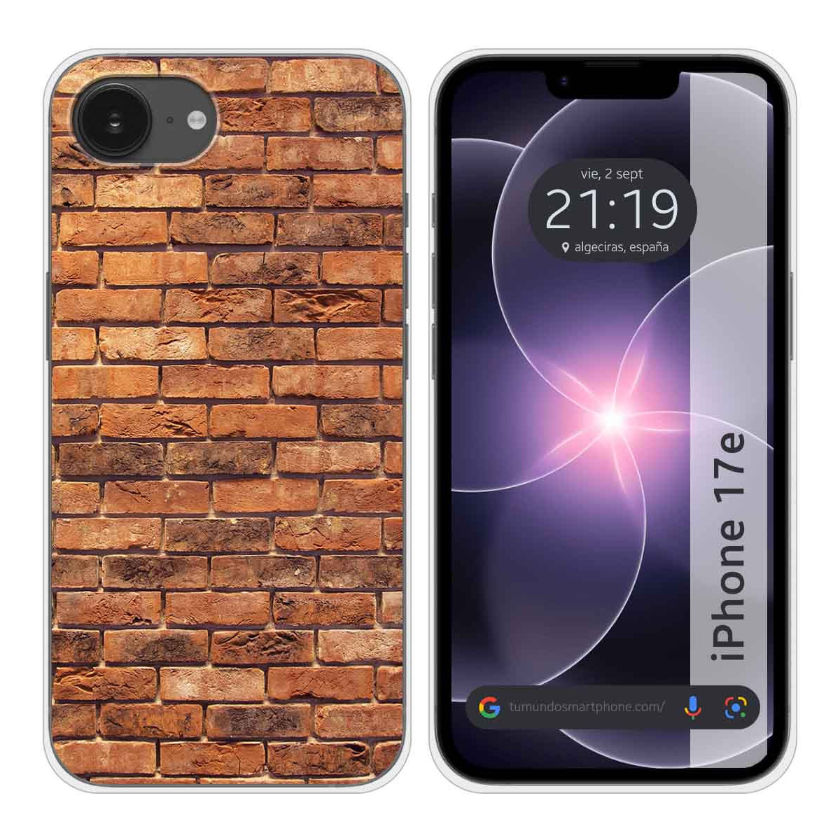 Funda Silicona para iPhone 17e diseño Ladrillo...