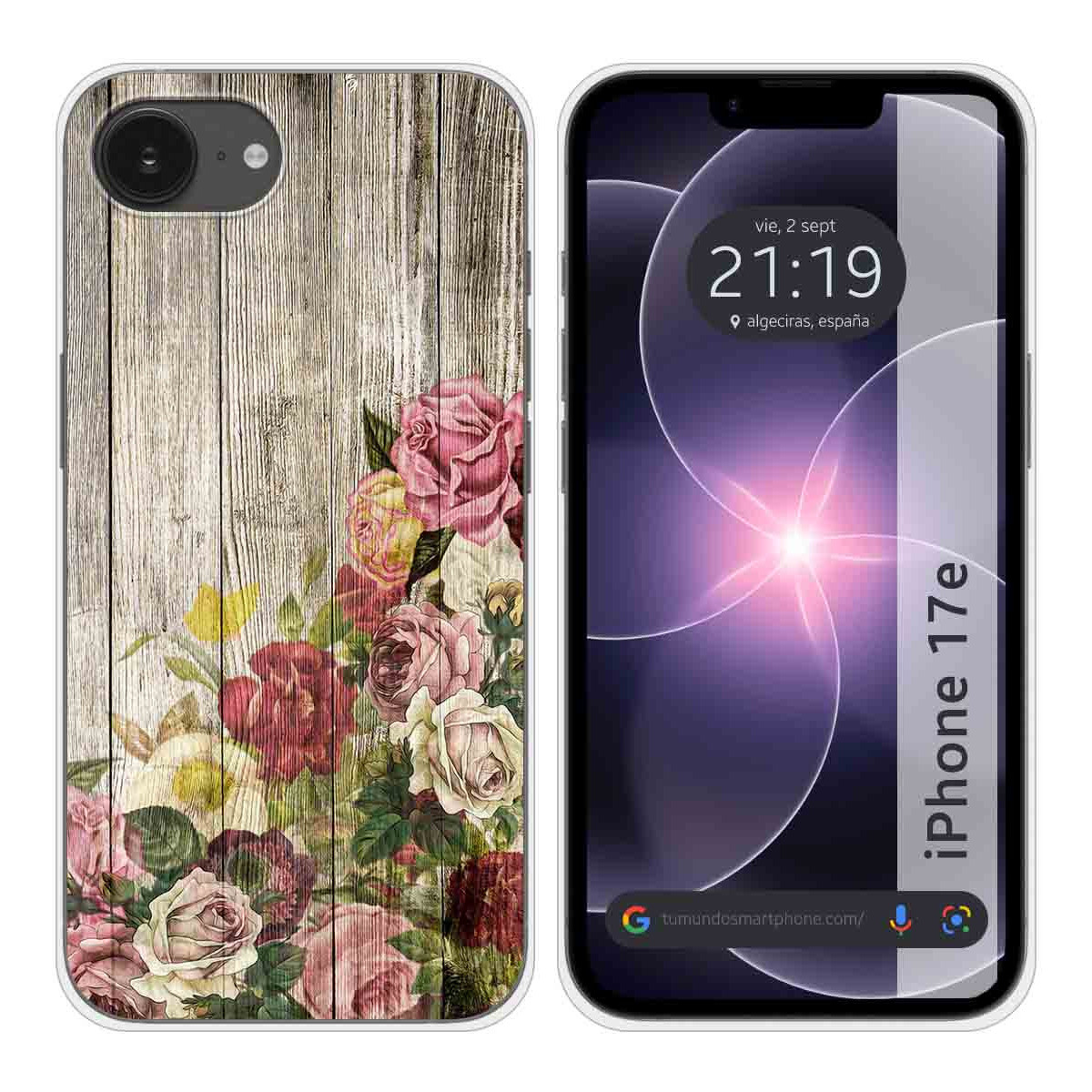 Funda Silicona para iPhone 17e diseño Madera 08...