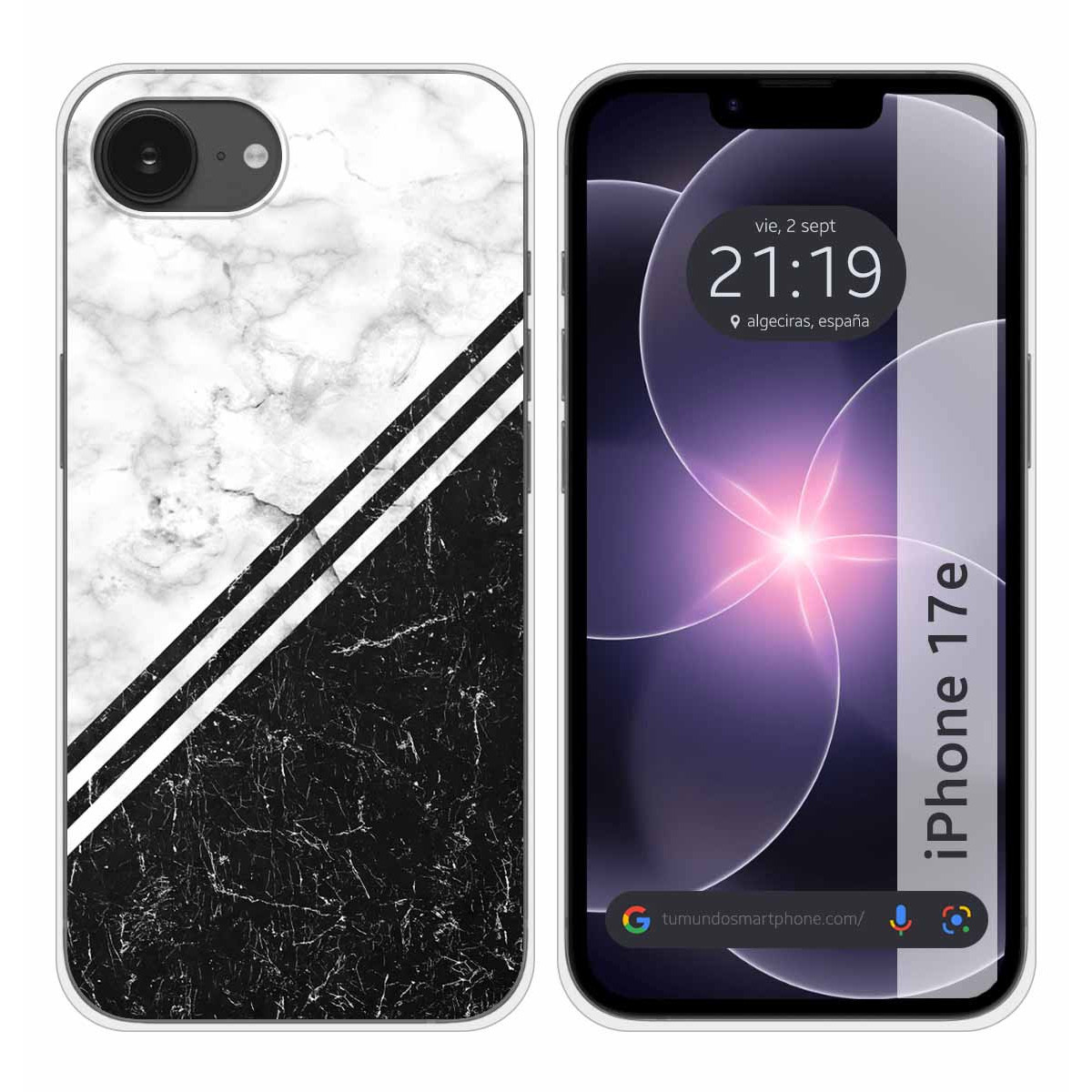 Funda Silicona para iPhone 17e diseño Mármol 01...