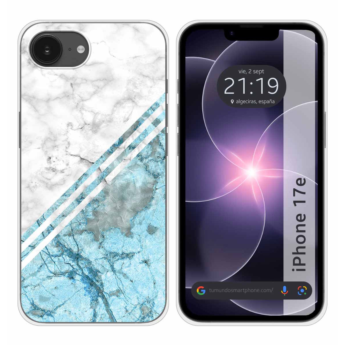 Funda Silicona para iPhone 17e diseño Mármol 02...