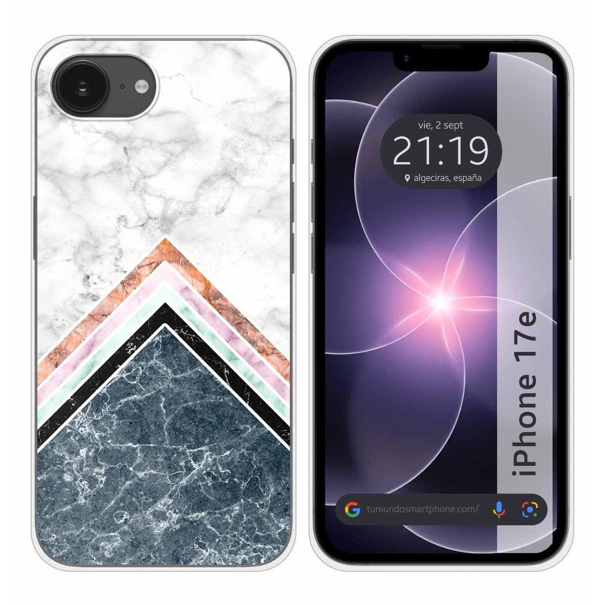 Funda Silicona para iPhone 17e diseño Mármol 05...