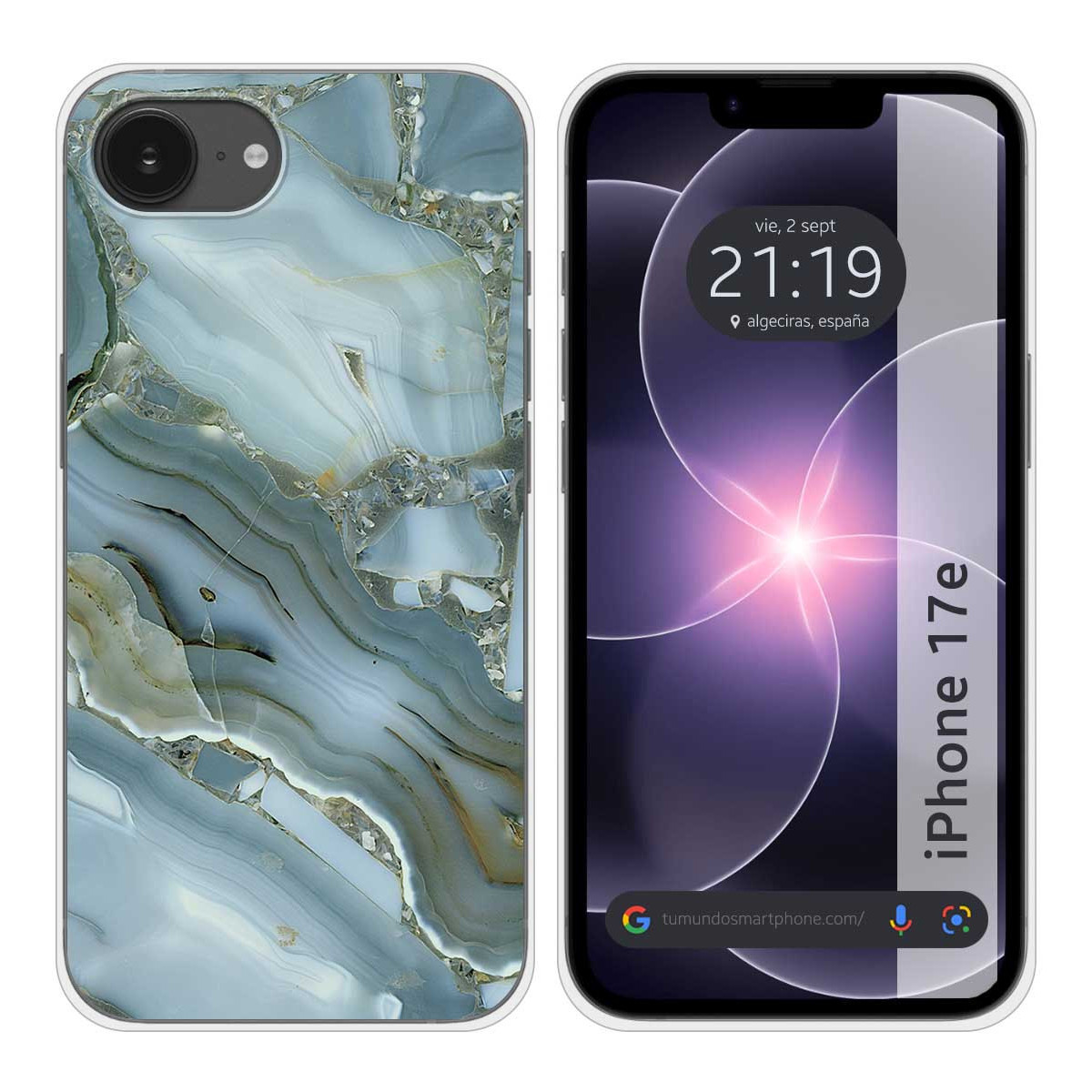 Funda Silicona para iPhone 17e diseño Mármol 09...
