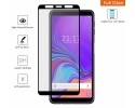 Protector Cristal templado completo FULL GLUE negro para Samsung Galaxy A7 (2018) vidrio