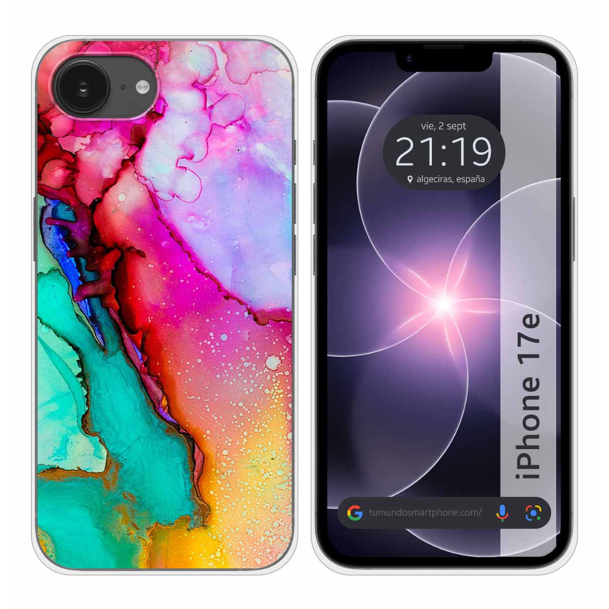 Funda Silicona para iPhone 17e diseño Mármol 15...