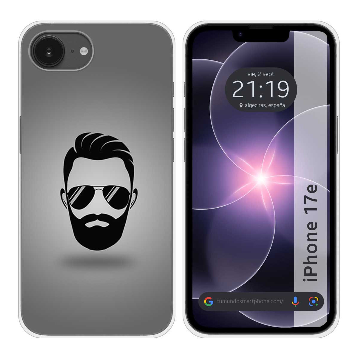 Funda Silicona para iPhone 17e diseño Barba...