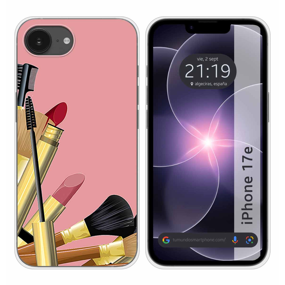 Funda Silicona para iPhone 17e diseño Brochas...