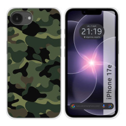 Funda Silicona para iPhone 17e diseño Camuflaje Dibujos
