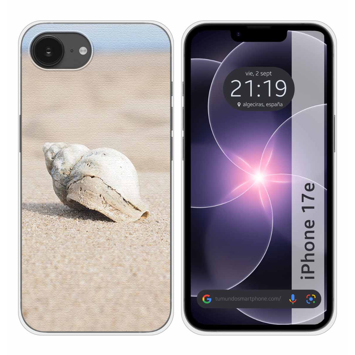 Funda Silicona para iPhone 17e diseño Concha...
