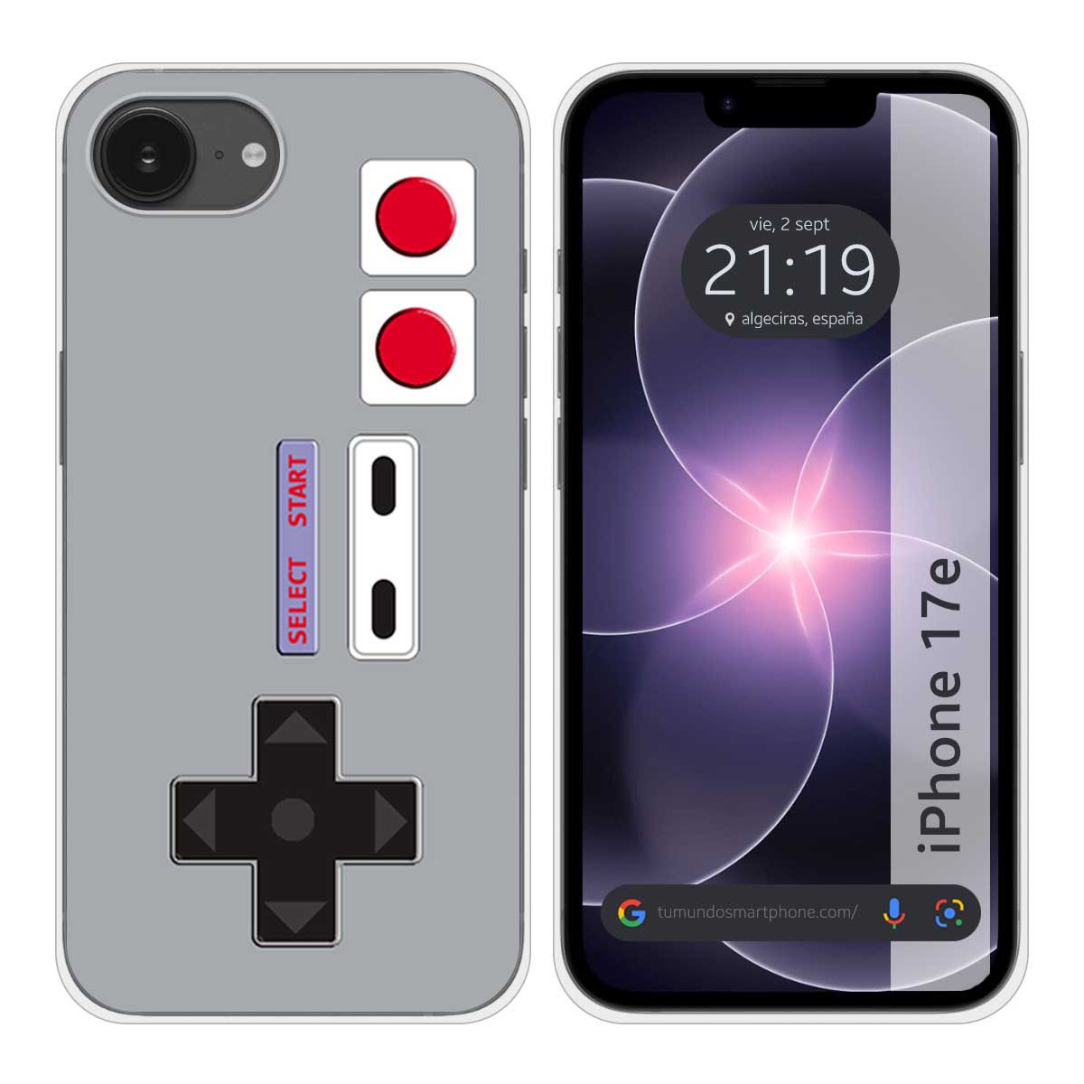 Funda Silicona para iPhone 17e diseño Consola...