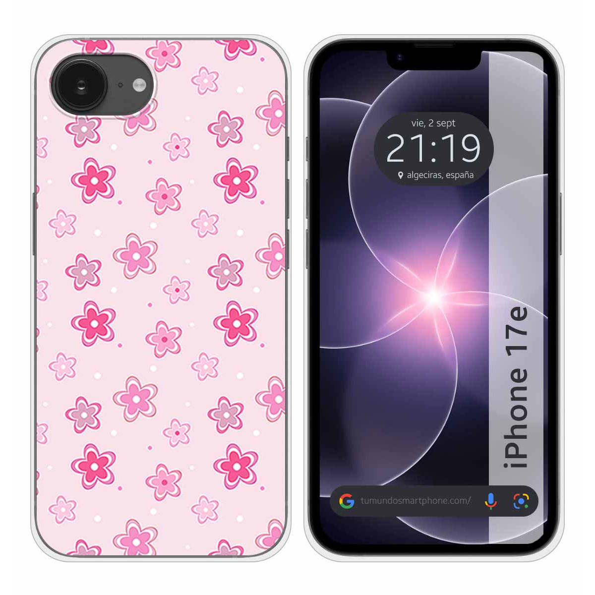 Funda Silicona para iPhone 17e diseño Flores...