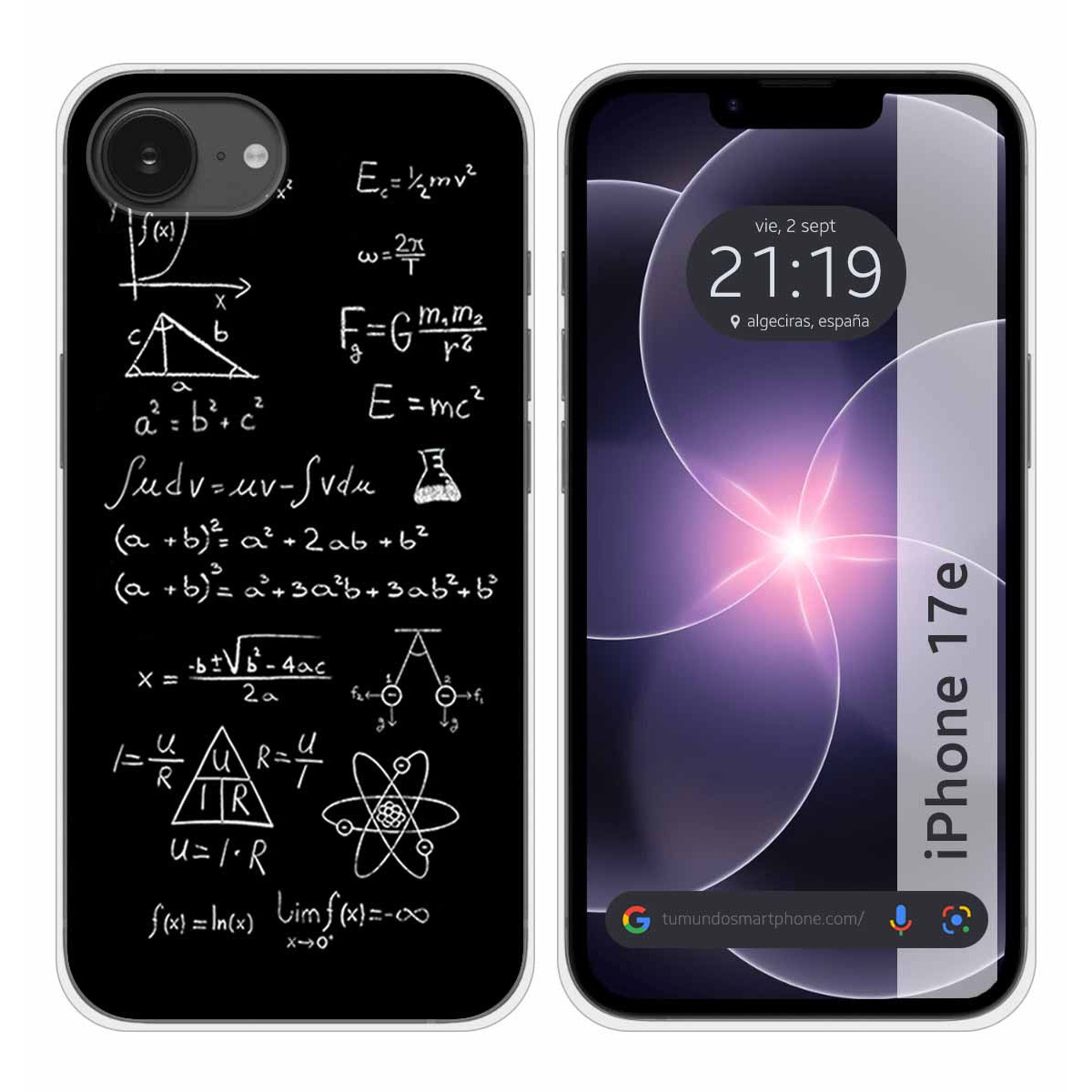 Funda Silicona para iPhone 17e diseño Formulas...